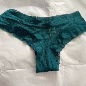 * Bundle Me * Victoria Secret Cheeky Lace Green Panties